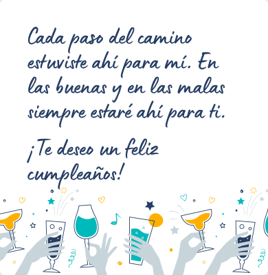 Mensaje de cumpleaños bonito para una amiga