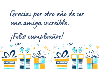 Mensaje de cumpleaños bonito para una amiga