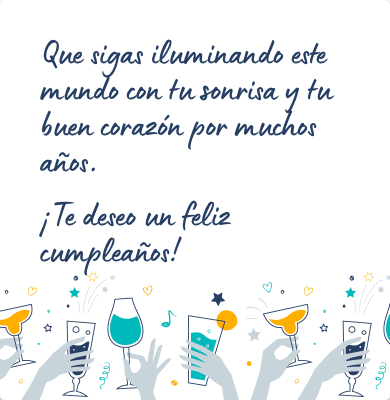 Mensaje de cumpleaños bonito para una amiga