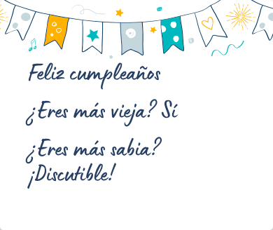 Mensaje de cumpleaños divertido para una amiga