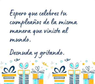 Mensaje de cumpleaños divertido para una amiga