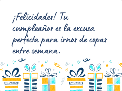 Mensaje de cumpleaños divertido para una amiga