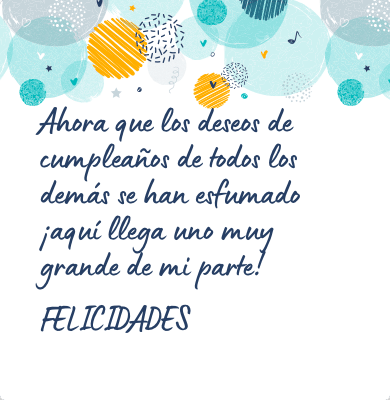 Mensaje de cumpleaños atrasado para una amiga