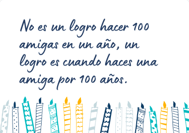 Mensaje de cumpleaños bonito para una amiga