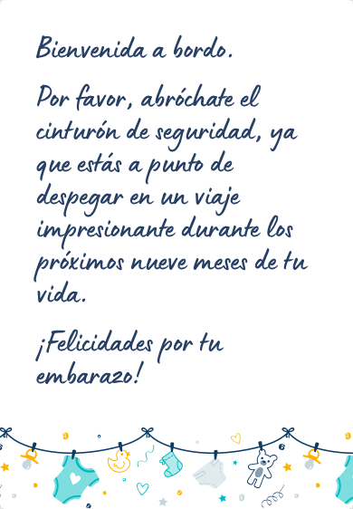 Mensaje para felicitar un embarazo