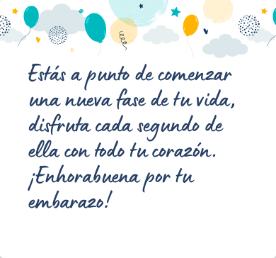 Mensaje para felicitar un embarazo