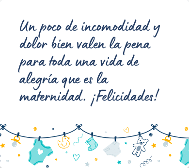 Mensaje para felicitar un embarazo
