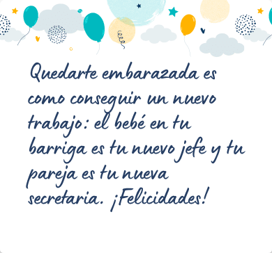 Mensaje para felicitar un embarazo