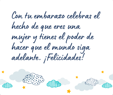 Mensaje para felicitar un embarazo