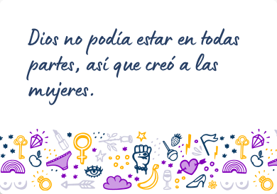 Mensaje feminista para una amiga