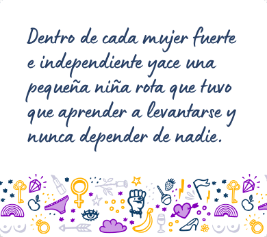 Mensaje feminista para una amiga