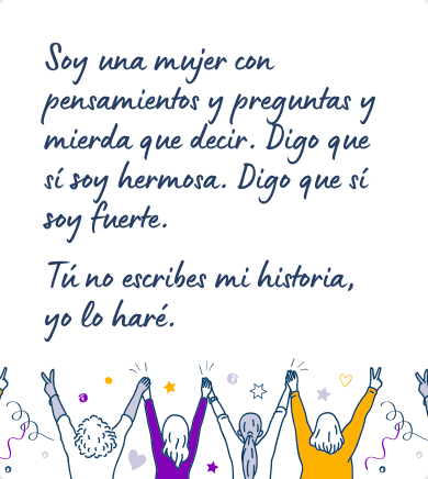 Mensaje feminista para una amiga