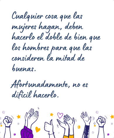 Mensaje feminista para una amiga