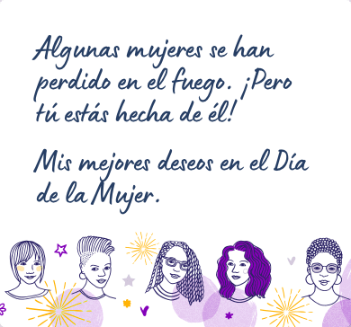 Mensaje para felicitar el Día de la Mujer