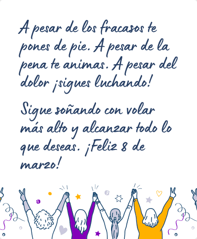 Mensaje para felicitar el Día de la Mujer