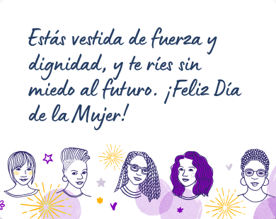Mensaje para felicitar el Día de la Mujer