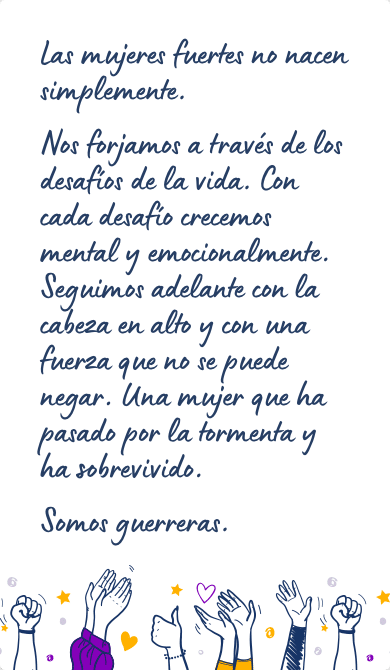 Mensaje reivindicativo para felicitar el Día de la Mujer