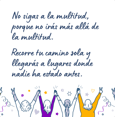 Mensaje reivindicativo para felicitar el Día de la Mujer
