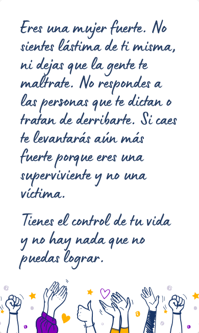 Mensaje reivindicativo para felicitar el Día de la Mujer