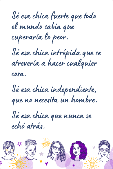 Mensaje reivindicativo para felicitar el Día de la Mujer