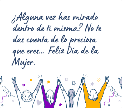 Mensaje para felicitar el Día de la Mujer