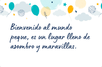 Mensaje para felicitar un nacimiento