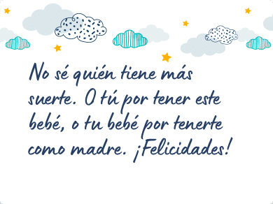 Mensaje para felicitar un nacimiento
