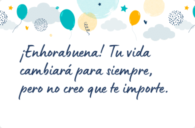 Mensaje para felicitar un nacimiento