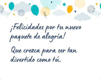 Mensaje para felicitar un nacimiento