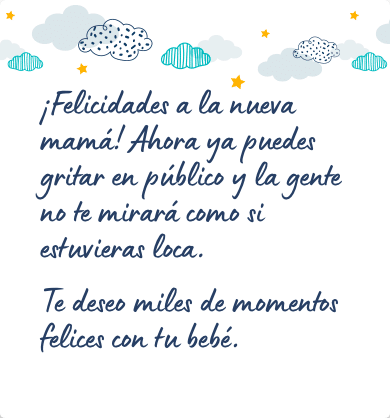 Mensaje para felicitar un nacimiento