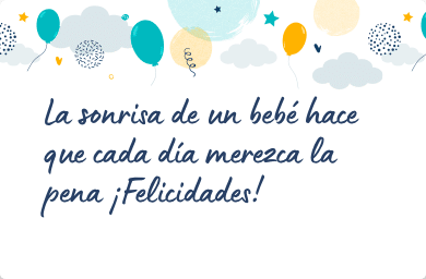Mensaje para felicitar un nacimiento