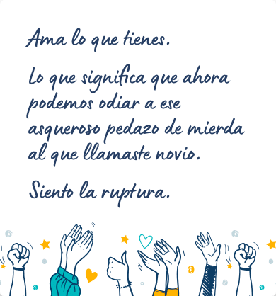 Mensaje para ayudar a superar una ruptura