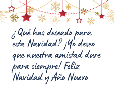 Mensaje de Navidad bonito para una amiga