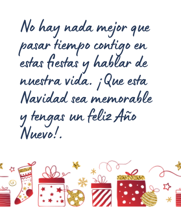 Mensaje de Navidad bonito para una amiga
