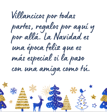 Mensaje de Navidad bonito para una amiga