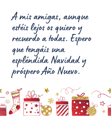 Mensaje de Navidad bonito para una amiga