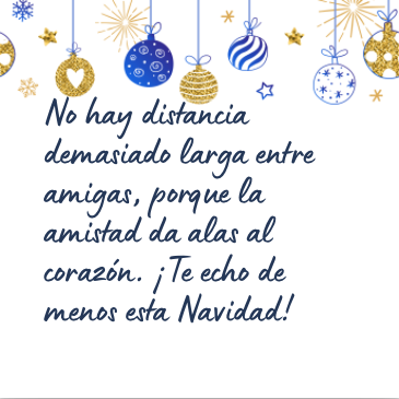 Mensaje de Navidad bonito para una amiga