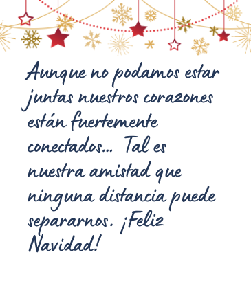 Mensaje de Navidad bonito para una amiga
