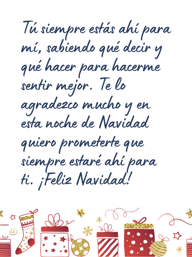 Mensaje de Navidad bonito para una amiga