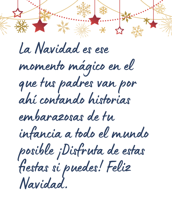 Mensaje de Navidad divertido para una amiga