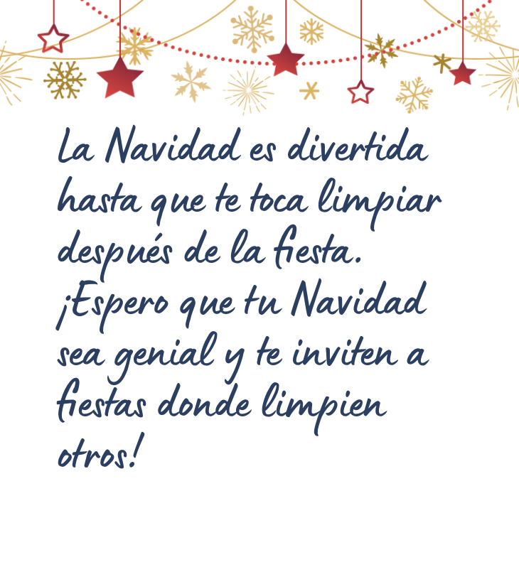Mensaje de Navidad divertido para una amiga